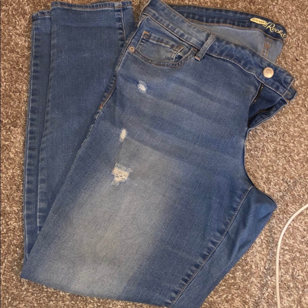 Light wash jeans